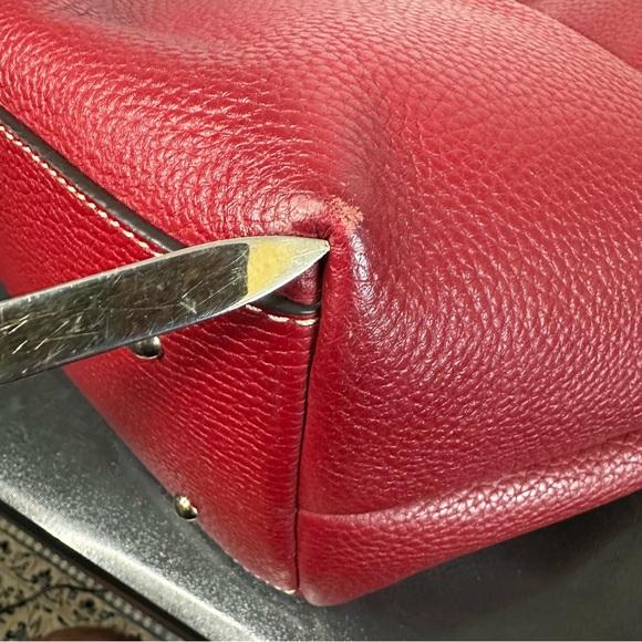 DOONEY & BOURKE Soft Pleated Pebble Grain Leather FLYNN Tote Shoulder Bag Large - Picture 7 of 16